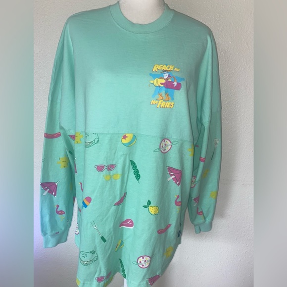 Disney Parks Tops - Disney Parks Pullover T-Shirt Top Toy Story Reach for the Fries Spirit Jersey